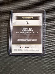 2025 Topps Tier One Drew Thorpe Break Out Autograph Auto /299 RC White Sox