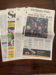 A Bitter End – Super Bowl LI Boston Globe Misprint Newspaper
