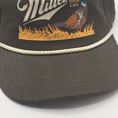 American Needle Miller High Life Retro Snapback Rope Hat Brown Cap NWOT