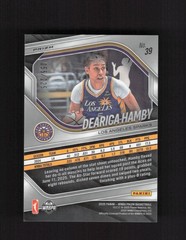 2025 Panini Prizm WNBA #39 Dearica Hamby Lime Green Prizms #/225