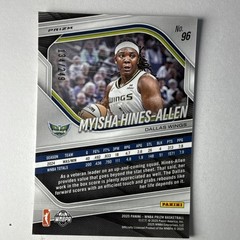 Panini 2025 Prizm WNBA Myisha Hines-Allen Red Seismic /249 Dallas Wings #96