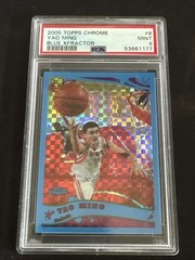 2005-06 Topps Chrome – Yao Ming #8 Blue X-Fractor /90