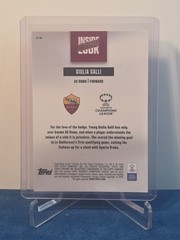 2025/26 Topps Chrome UWCL Inside Look Giulia Galli IL-14 RC AS Roma