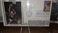 LARRY BIRD Magic Johnson Julius Dr.J Erving Gateway Stamp Autographs FDC CACHET