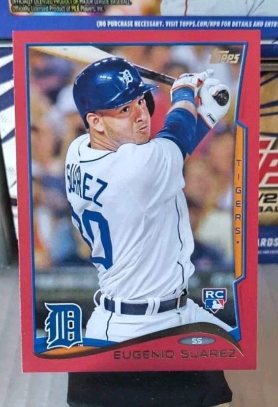 RARE 2014 Topps Update Series – Eugenio Suarez #US-96 Target Red Border (RC)