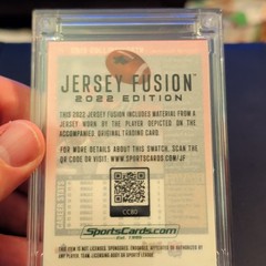 SportsCards.com Jersey Fusion 2022 Cris Collinsworth Proto Patch #CC80 /80
