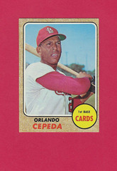 1968 Topps Cardinals HOF 1st Baseman Orlando Cepeda #200 Baseball Card, EX-NM.