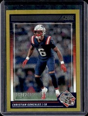 2024 Score #190 Christian Gonzalez Dots Gold #/240
