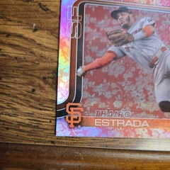 2025 Topps Series 1 #136 Holiday Flowers /50 Lordes Gurriel Jr Diamondbacks