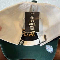 Athletics 47 Brand The Franchise Hat Cap One Size Stretch Green White Oakland