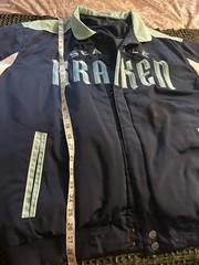 Seattle Kraken XL Men’s Jacket JH Designs NHL Excellent 53” Chest Warm Coat