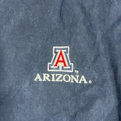 Arizona Wildcats Windbreaker Jacket Mens M Navy Port Authority Ribbed Pullover