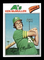 KEN MCMULLEN ⚾ 1977 Topps #181 Oakland Athletics EX-NM
