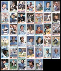 250 Count Lot of Signed 1982 Topps Baseball Cards (All Different)