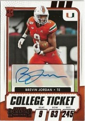 V12) 2021 Panini Contenders Brevin Jordan Auto SP RC Houston Texans
