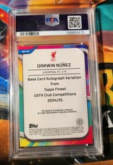 2024/25 Topps Finest Darwin Nunez UEFA CC BLACK Refractor Auto 10/10 🔥 Rare!!