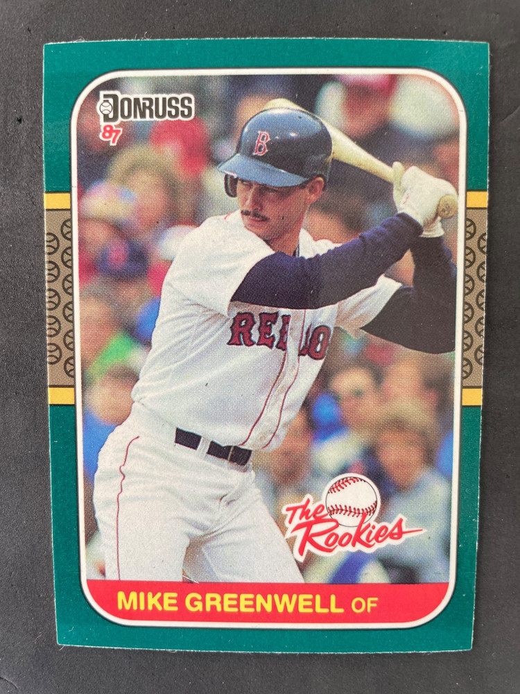 1987 Donruss The Rookies – Mike Greenwell #4 (RC) Red Sox