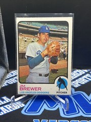 1973 Topps Baseball Jim Brewer Card #126 Los Angeles Dodgers EX+ (A)