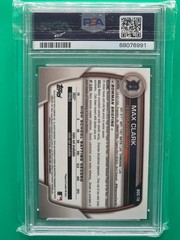 2023 Bowman Draft Max Clark #BDC76 Chrome Short Print PSA 9 Detorit Tigers Mint