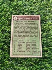 1976 Topps Baseball Rennie Stennett Pittsburgh Pirates Card #6 A77