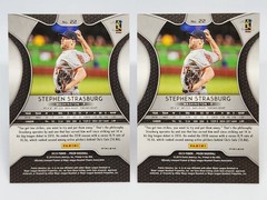 Stephen Strasburg 2019 Panini Prizm Red White & Blue And Prizm Red (2) Card Lot