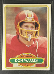 Don Warren #371 1980 Topps Washington Redskins