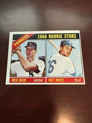1966 Topps #234 Yankee Rookie Stars Rich Beck/Roy White RC. EX(oc)