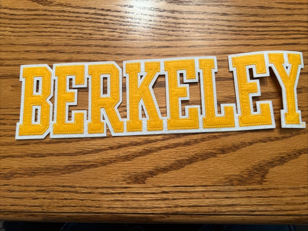 University Of California at Berkeley Iron OnPatch Brand New 12”x3” Free Shipping