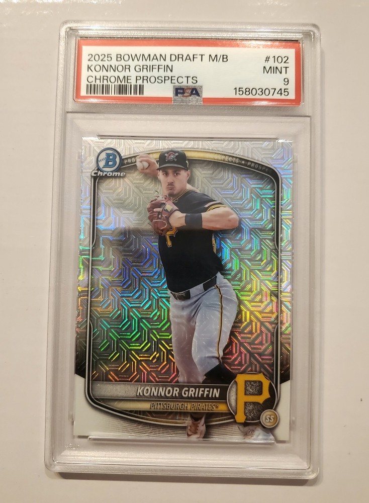2025 Bowman Draft – Chrome Konnor Griffin #BDC-102 Mojo Refractor (RC)