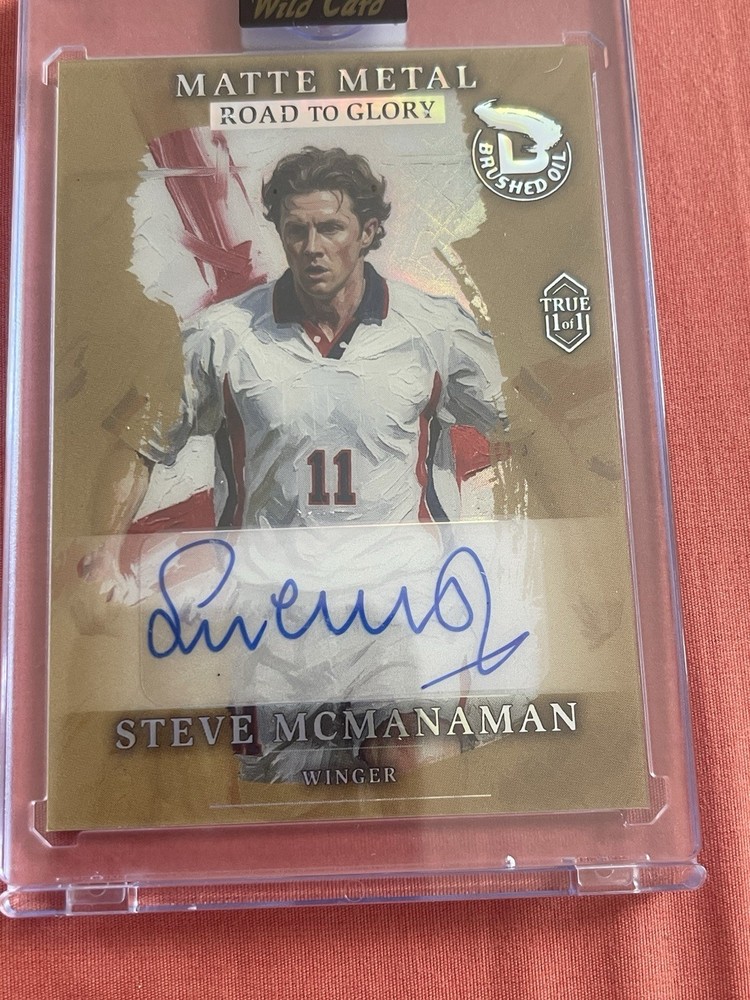 2026 WILD CARD STEVE MCMANAMAN 1/1 AUTO! BRUSHED OIL. MATTE METAL TRUE 1/1