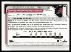 2024 Bowman Draft #BDC-18 Ryan Waldschmidt Chrome Refractor