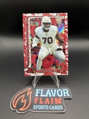 2025 Topps Chrome Football-#3 Paris Johnson Jr Team Camo SP