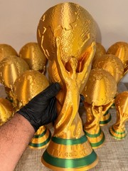 Full Size World Cup Trophy Replica 14.5” Gold Soccer Fan Collectible Printer3D