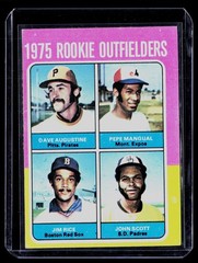 1975 Topps #616 1975 Rookies Dave Augustine Pepe Mangual Jim Rice John Scott