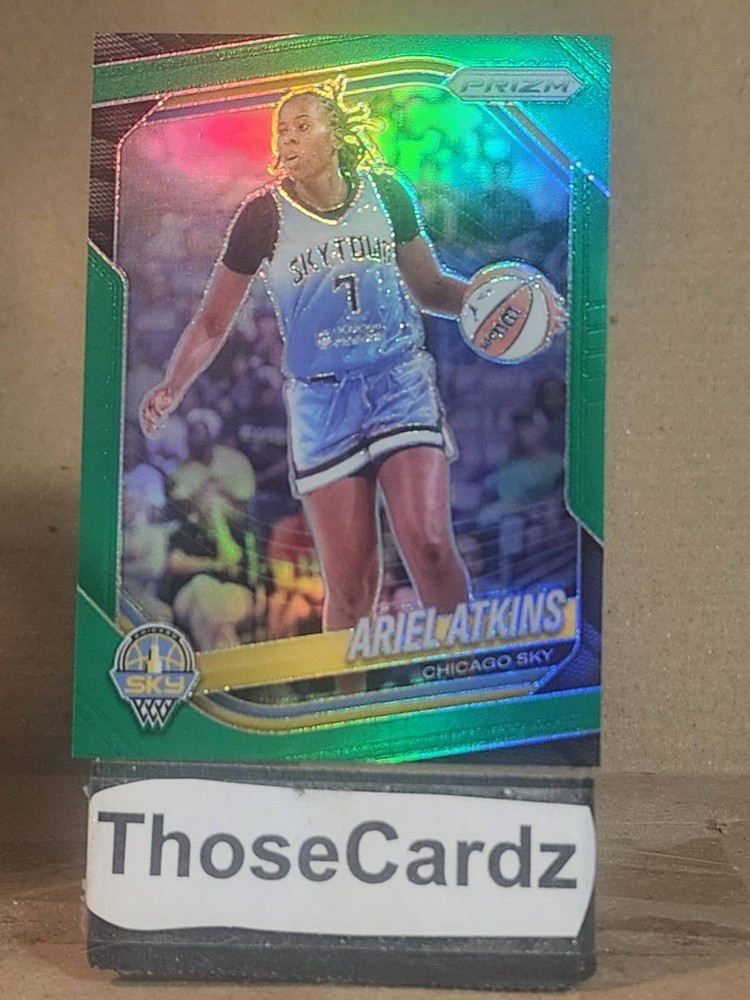 2025 Panini Prizm WNBA Green Prizm #13 Ariel Atkins