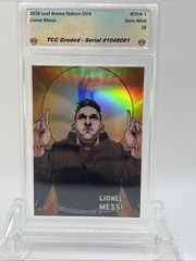 2026 Leaf Anime Nation OVA Lionel Messi OVA-1 TCC Graded Gem Mint 10