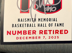 2025 UCONN HUSKIES SUE BIRD COMMEMORATIVE CARD – RETIREMENT JERSEY DAY – 12/7/25