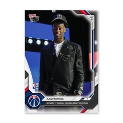 AJ Dybantsa RC 2025-26 NBA Topps NOW® Card #ADYB Wizards (In-Hand)