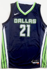 Dijonai Carrington Signed WNBA Dallas Wings Nike Authentic Jersey PSA COA