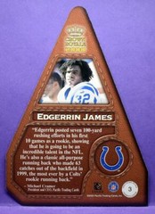 Edgerrin James Colts 2000 Crown Royale Cramer&rsquo;s Choice Holofoil Die-Cut Jumbo #3