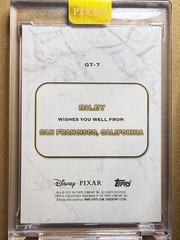 2025 Topps Disney Pixar Gold Riley Refractor #GT-7 /100