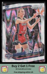 Lucy Olsen 2025 Panini Prizm WNBA #104 White Seismic Prizms