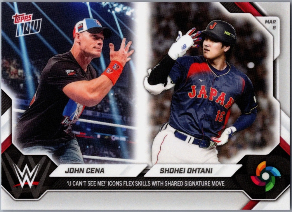 2026 Topps Now World Baseball Classic #WBCO John Cena / Shohei Ohtani Japan