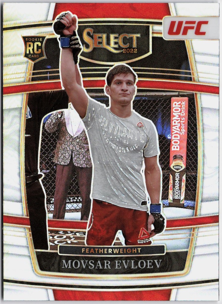 2022 Panini Select UFC #43 Movsar Evloev Silver Prizms