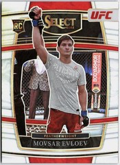 2022 Panini Select UFC #43 Movsar Evloev Silver Prizms