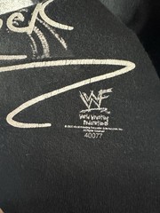 VTG Y2K WWF DWAYNE THE ROCK JOHNSON PORTRAIT TSHIRT WRESTLING L WWF WWE 2000