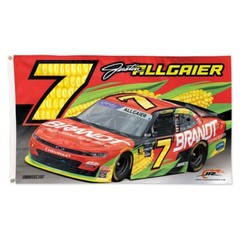 Justin Allgaier #7 Brandt Nascar Car Racing 3×5 FT Flag Wall Decore Banner