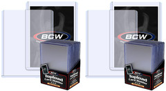 50 BCW 59pt 1.5mm Thick Toploader Trading Card Holder Sport Topload Rigid PVC