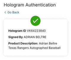 Adrian Beltre Rangers Signed Baseball – Fanatics Authentic