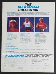 HULK HOGAN 1984 WWF PROGRAM Magazine ad merchandise order form WWE HULKAMANIA